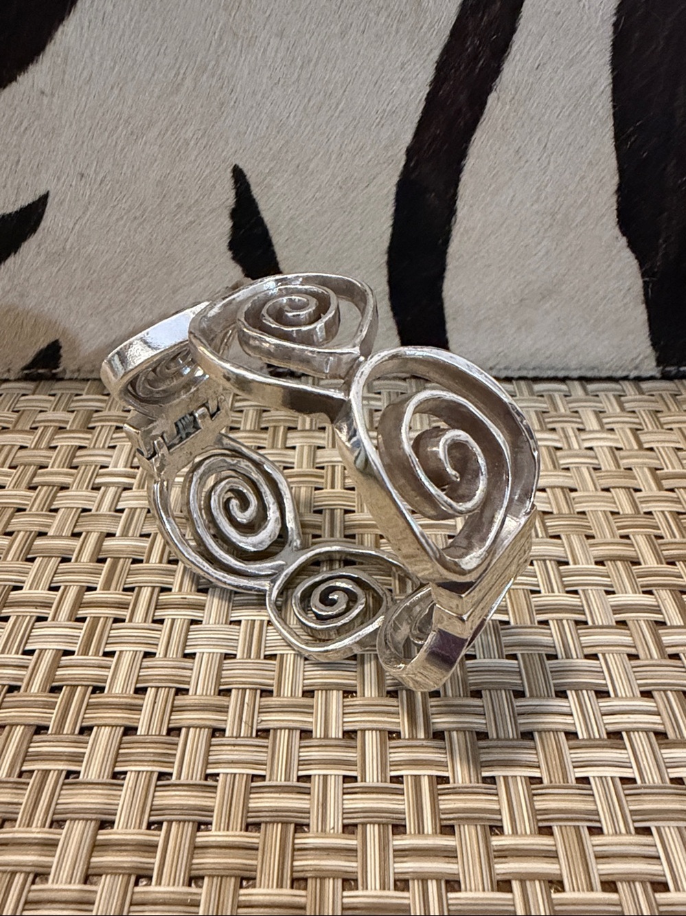 Brighton Silver Spiral Link Bracelet